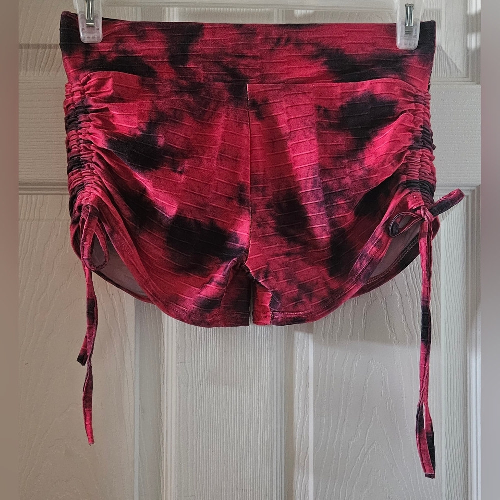 Fashion Tie Dye Cheeky-Style Booty Shorts